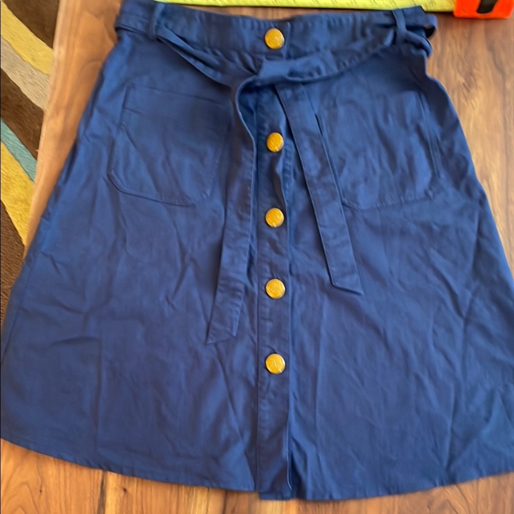 Sessun French brand cotton high waisted a line skirt